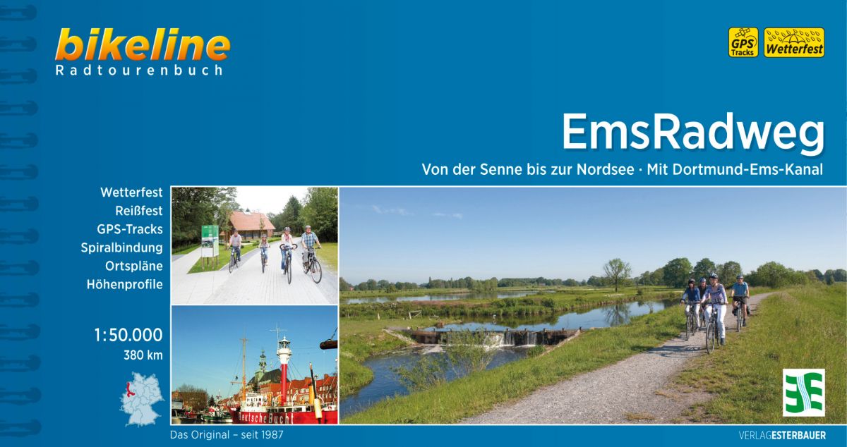 Titelbild bikeline Radtourenbuch EmsRadweg